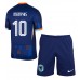 Maillot de foot Pays-Bas Memphis Depay #10 Extérieur vêtements enfant Europe 2024 Manches Courtes (+ pantalon court)